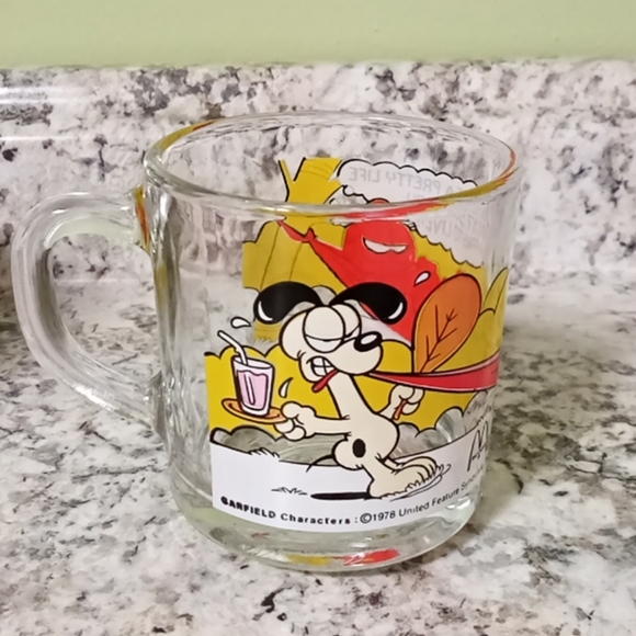 Other - Final Price/1978 Vintage McDonald's Garfield glass/ mug